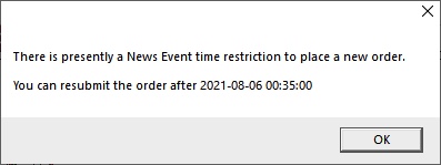 Automatic Position Sizing Drawing Tool New Order error due to news restriction